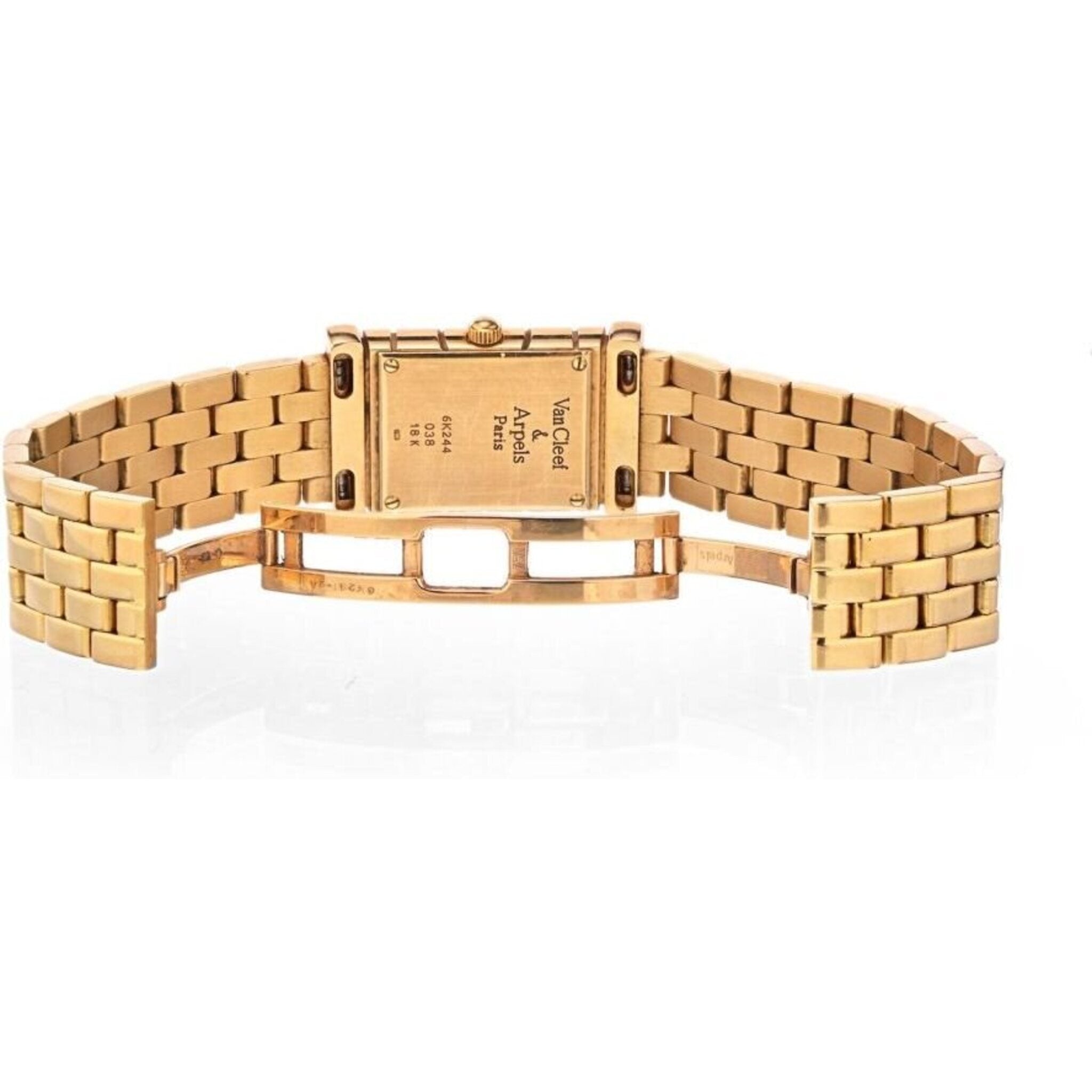 Van Cleef & Arpels - Fa&ccedil;ade 18K Yellow Gold Vintage Watch